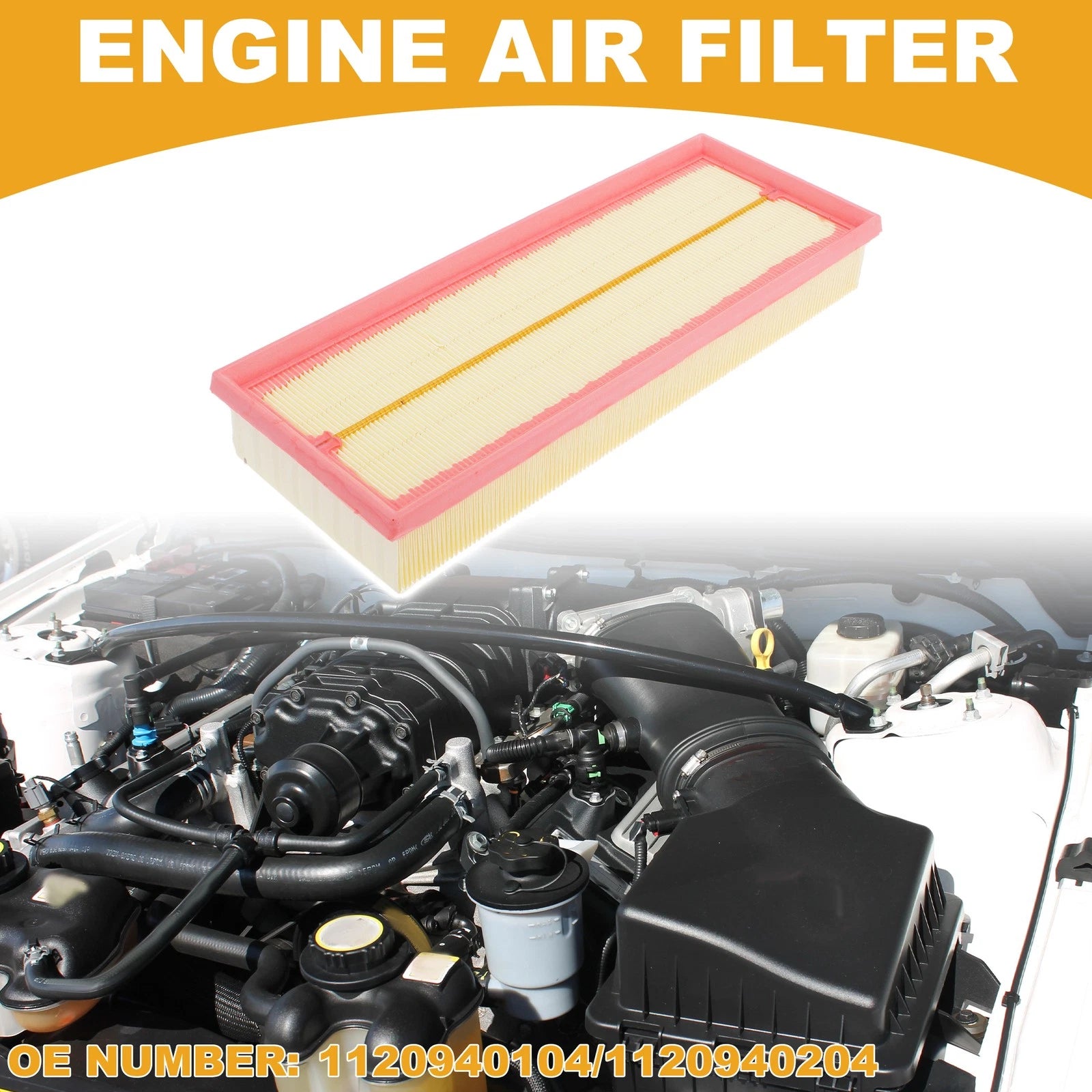 Engine Air Filter Replacement for Mercedes-Benz E430 4.3L (1999–2002)