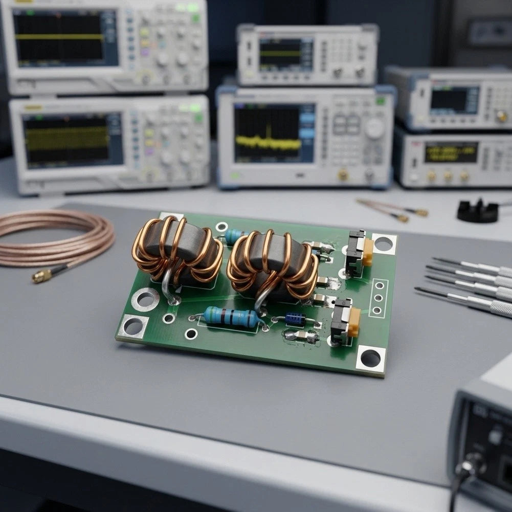 VSWR Bridge PCB for RF Testing (1.8MHz to 30MHz) Compact Field Deployment