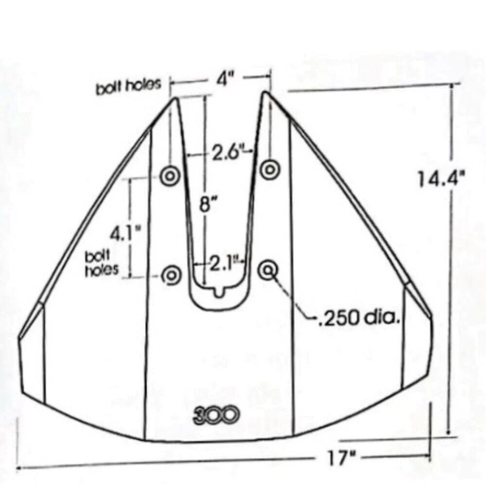 Outboard Boat Motor Hydrofoil Stabilizer Fin For 40-350 HP Engines