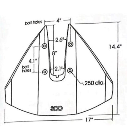 Outboard Boat Motor Hydrofoil Stabilizer Fin For 40-350 HP Engines