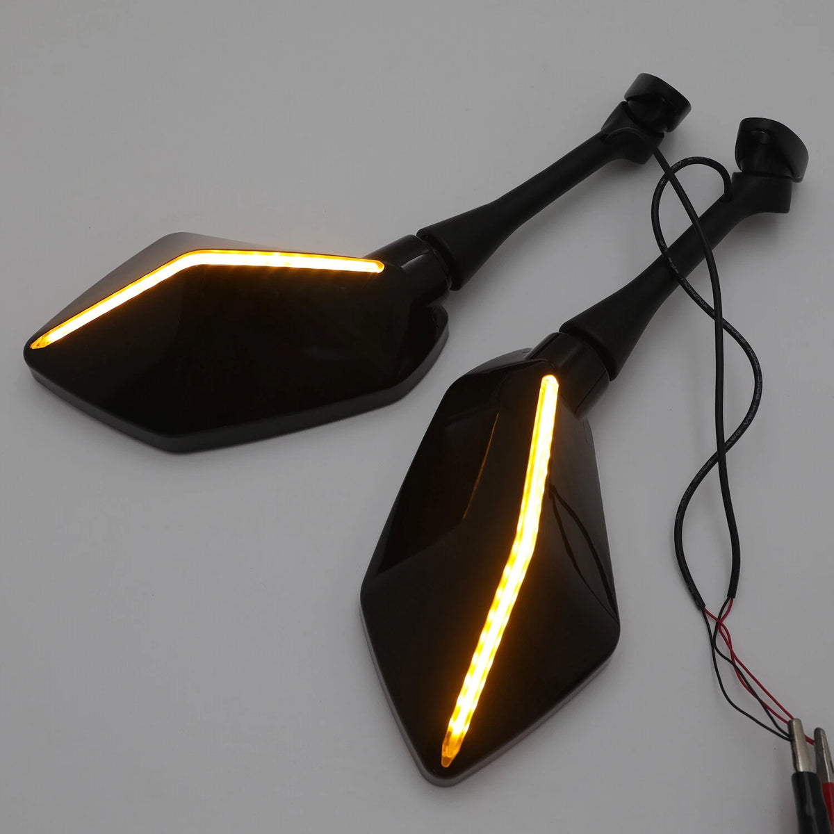 Black LED Indicator Rearview Mirror for Honda CBR600RR (2003–2022), CBR1000RR (2004–2007)