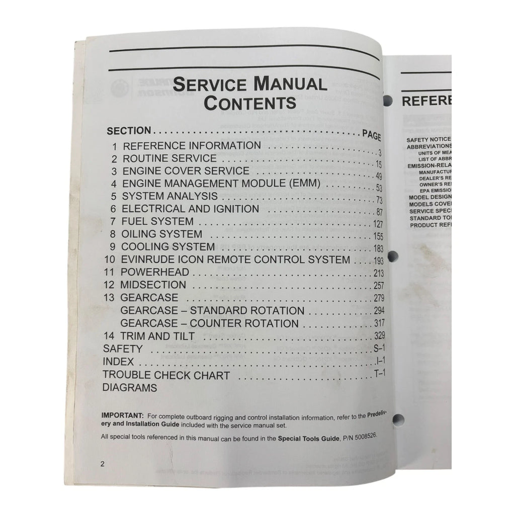 Evinrude E-TEC Service Manual 5008334 for 200/225/250/300 HP V6 (2011)