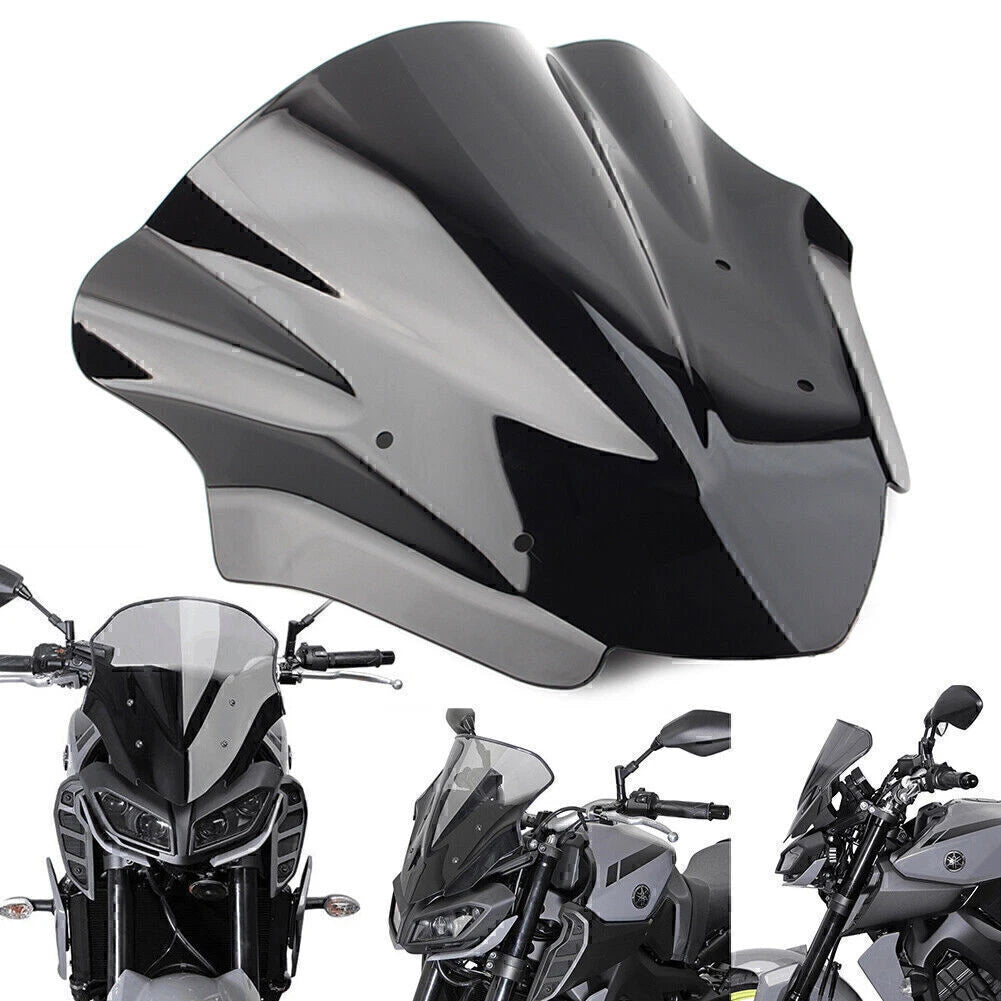 Double Bubble Windshield Deflector for Yamaha MT-09 FZ09 (2017–2020)