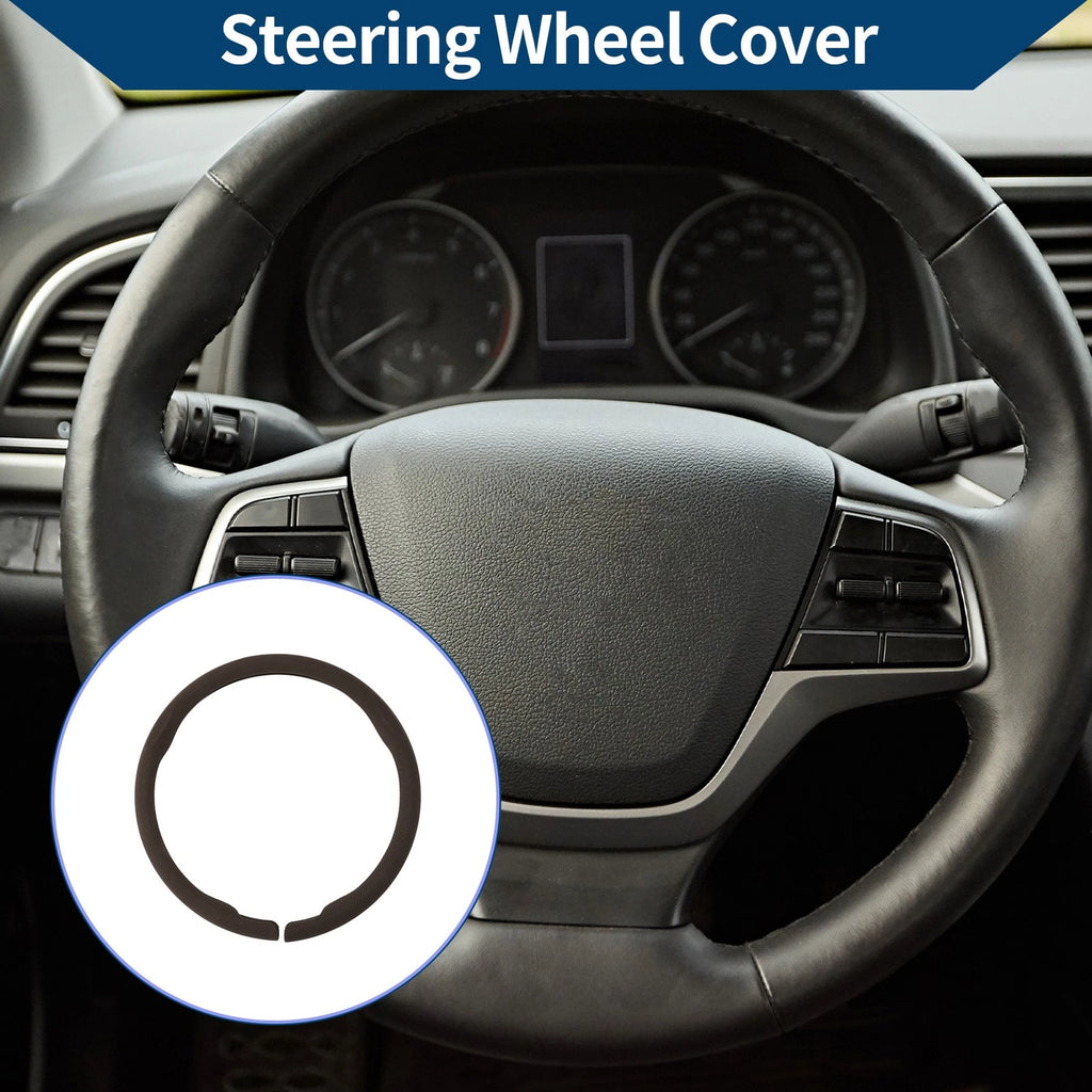 Steering Wheel Cover for Universal Fit (14.96", Brown)