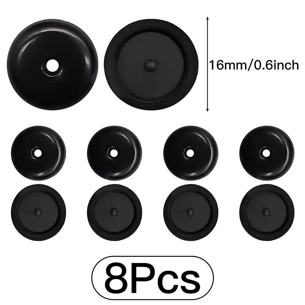 Set of 4 Seat Belt Button Buckle Stop for Universal Fit