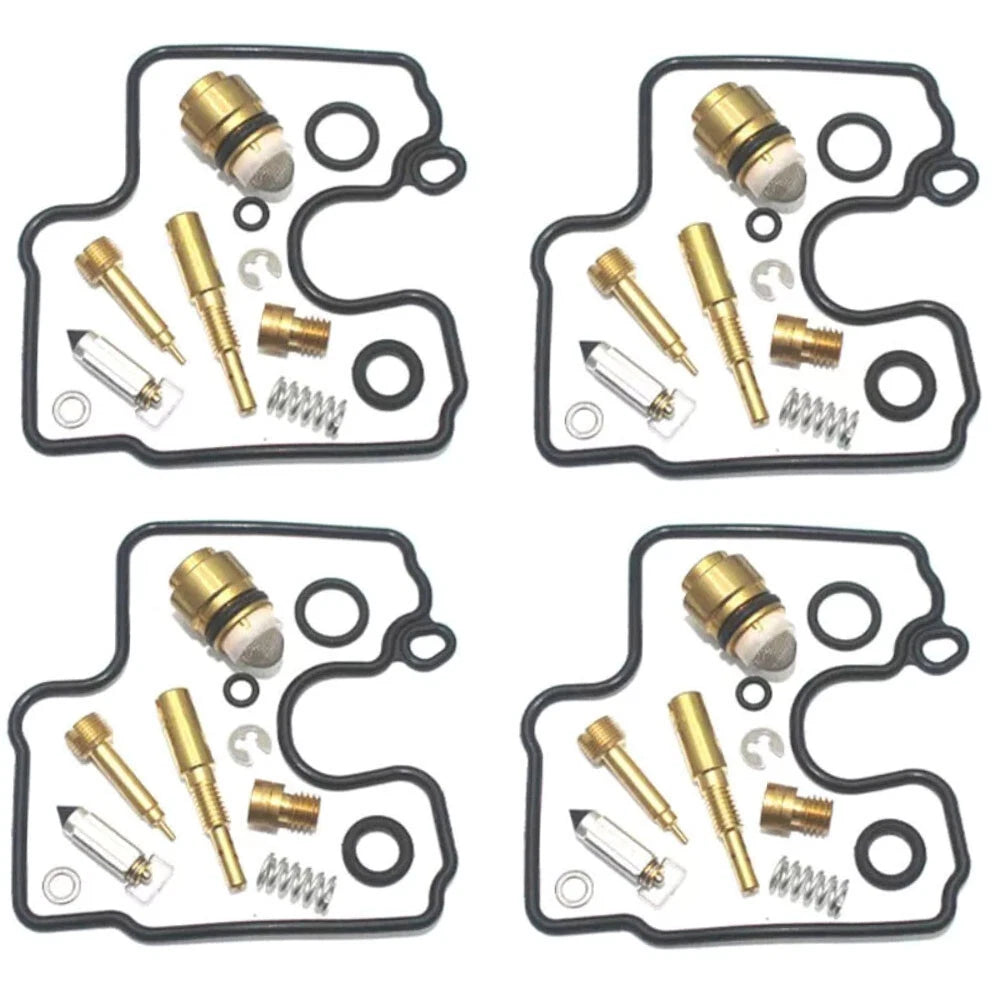 4X Carburetor Repair Kit Gasket for Kawasaki ZX600 Ninja ZX6R (2000–2002)