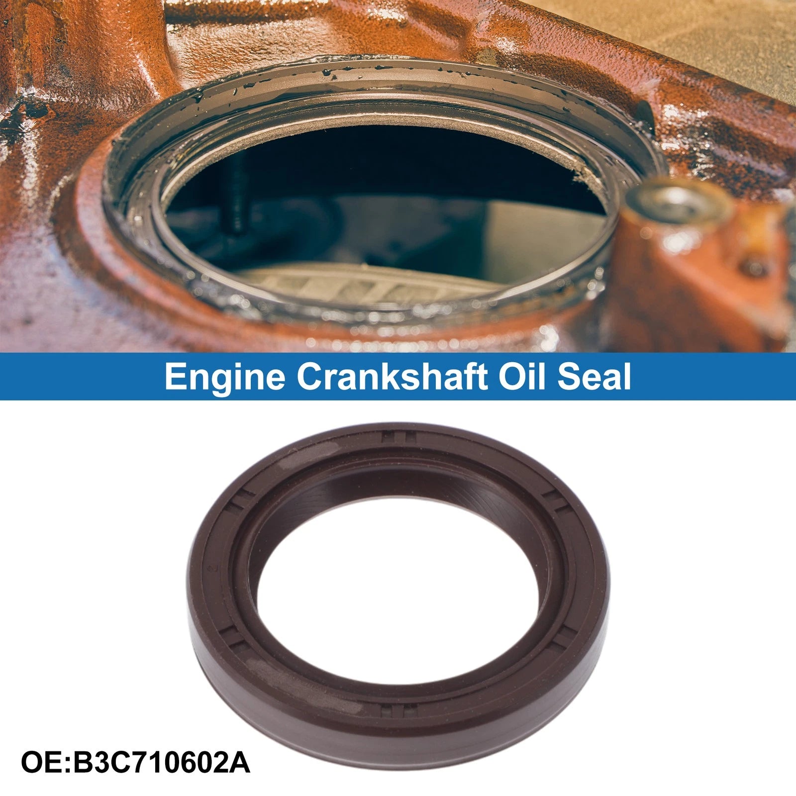 Front Crankshaft Oil Seal Replacement for Mazda 323 (1989–2004) Engine
