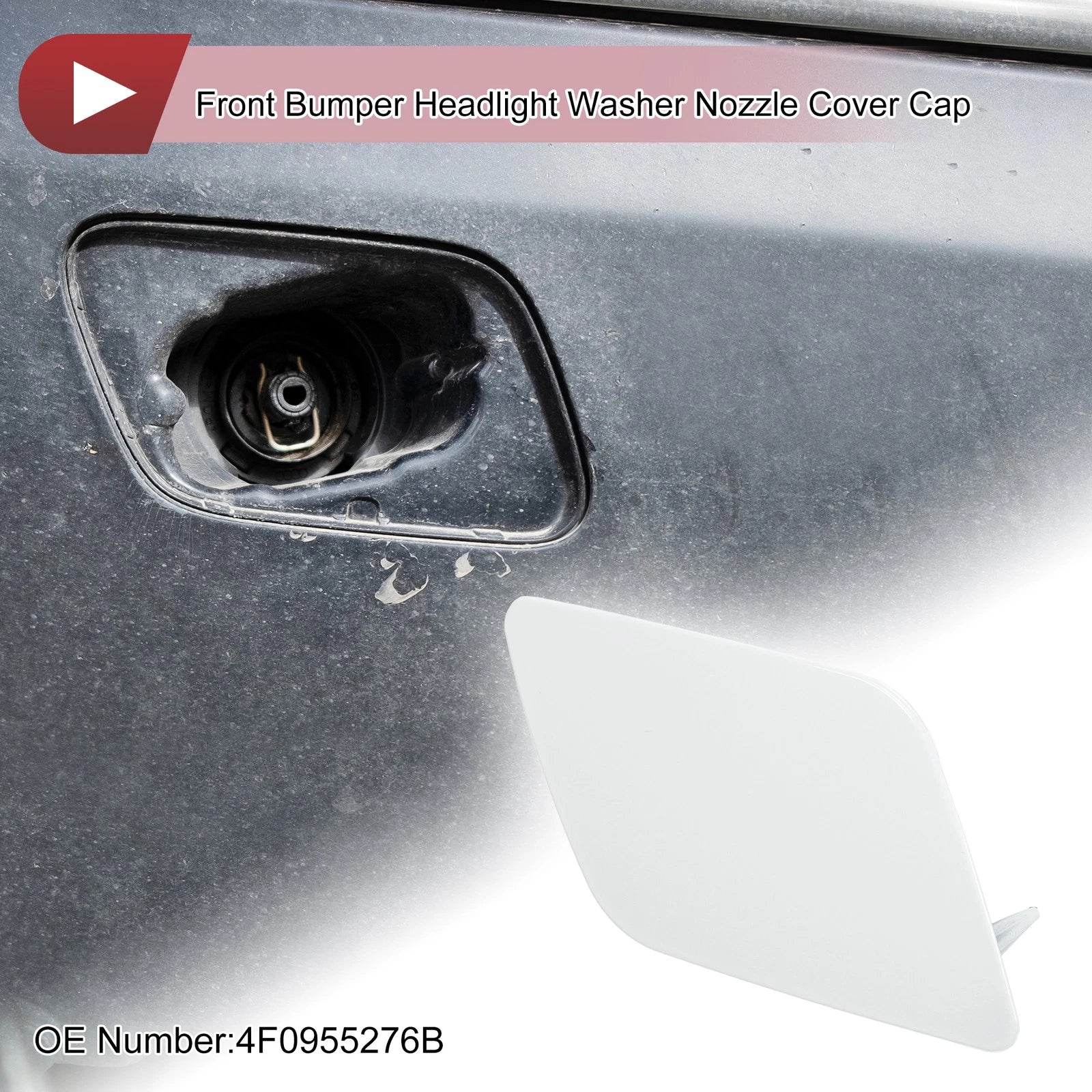 Front Right Washer Nozzle Cover Cap for Audi A6 2009–2010