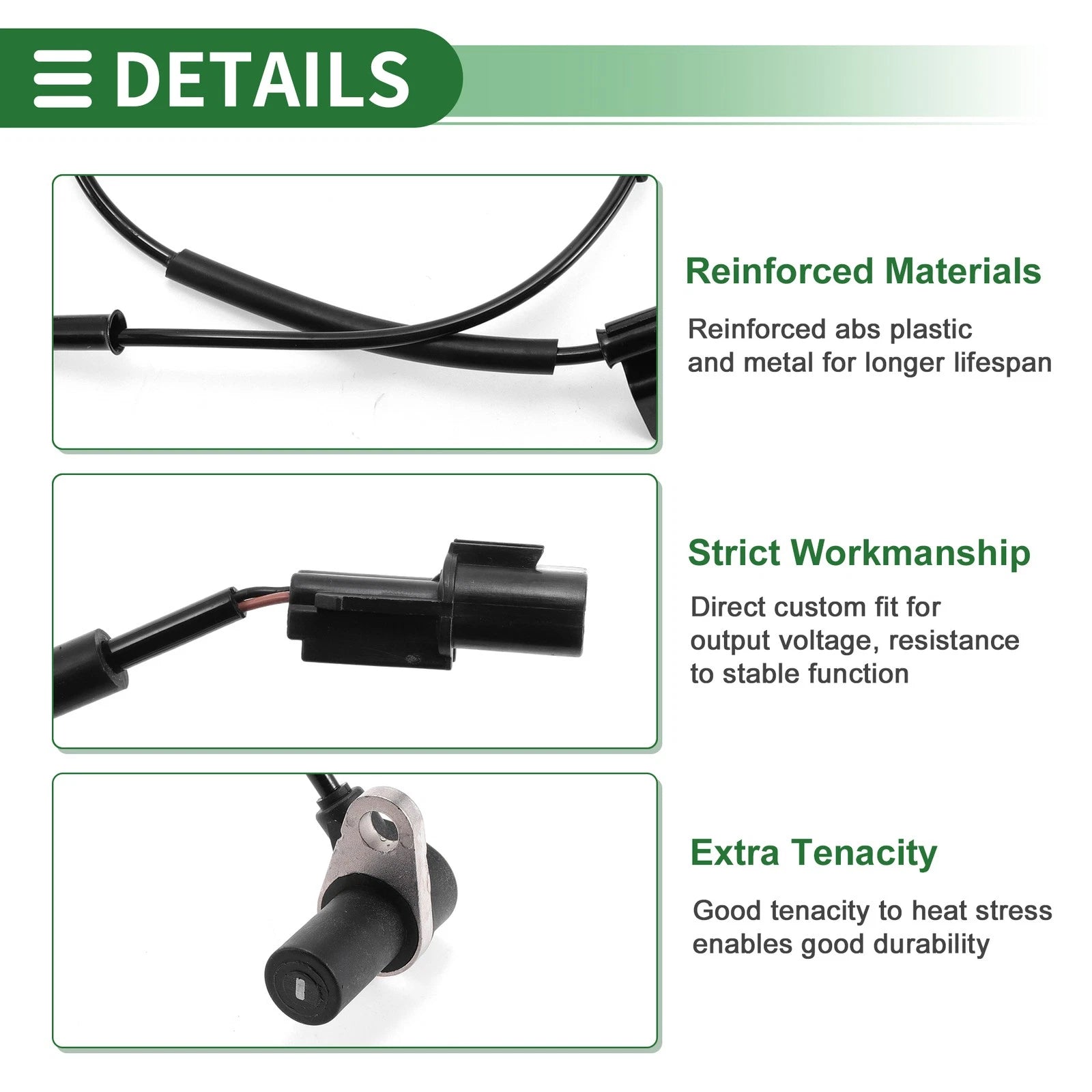 ABS Wheel Speed Sensor Front Replacement for Hyundai Terracan (2001–2006)