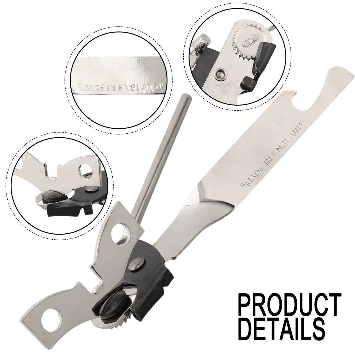 Food Can Opener Tool 15x5.8cm - Canned Plated Metal