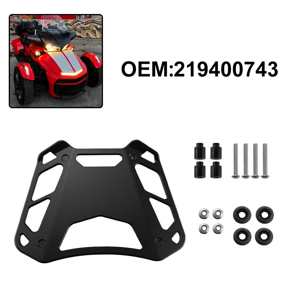 Rear Luggage Mount for Spyder F3 RT (2020–Present) Black Aluminum