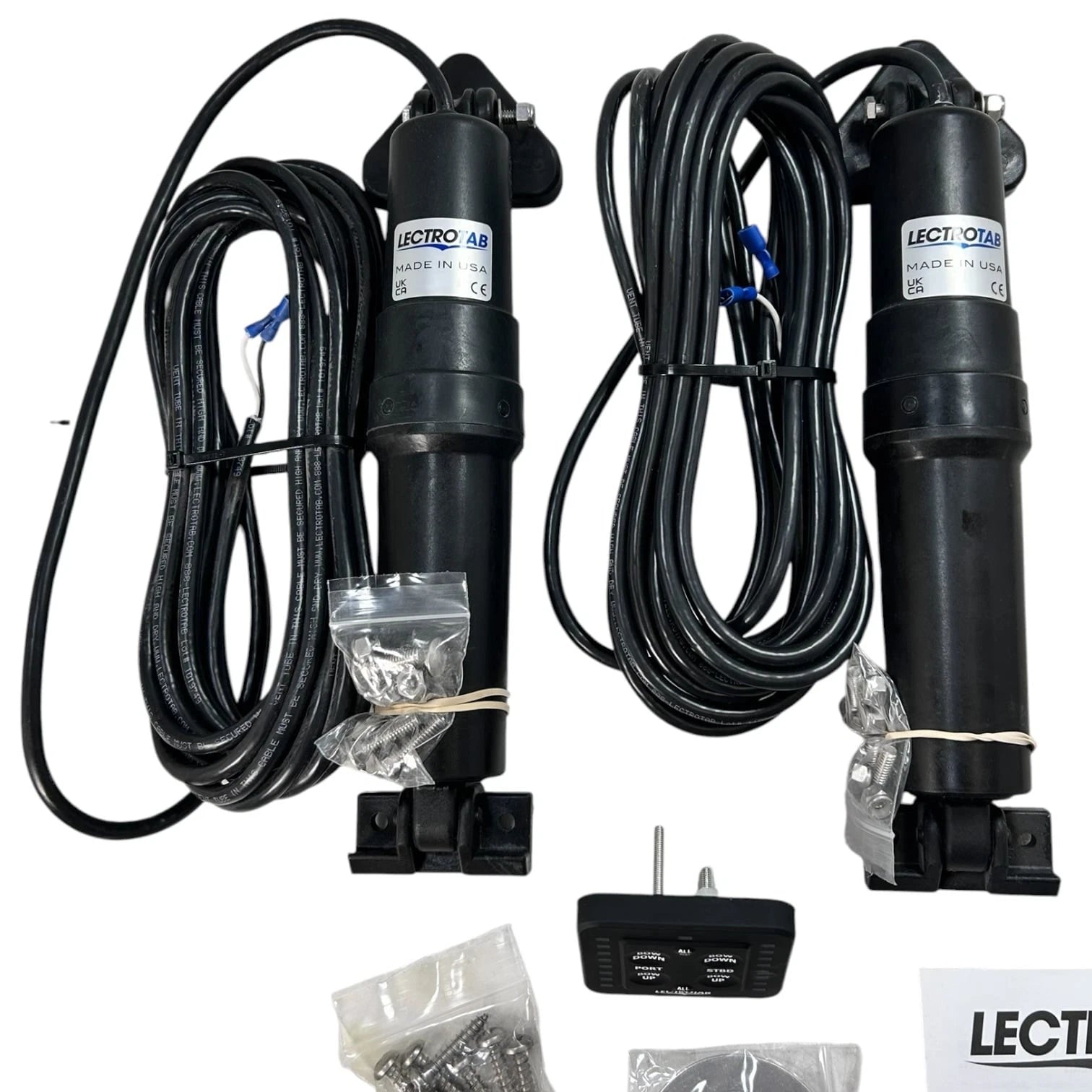 Lectrotab Marine Actuators for (23' Cables, 4x12'' SS Trim Tabs)