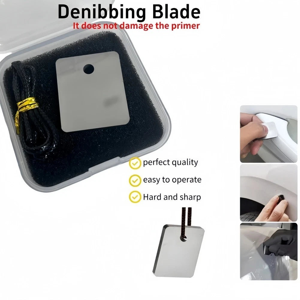 Compact Denibbing Tool for Auto Paint Maintenance