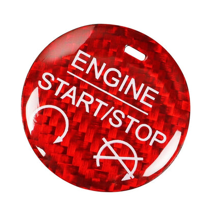 1 Pcs Red Engine Start Stop Button Cover Trim for Ford Mustang (2015–2022)
