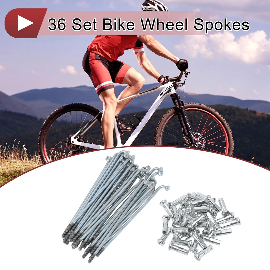 Bicycle Spokes Set 82mm 45 Steel Galvanized for 12G Wheel (2005–2015)