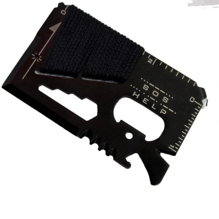 14-Function Multi Tool Card for Camping and Hiking (85x53x2mm)