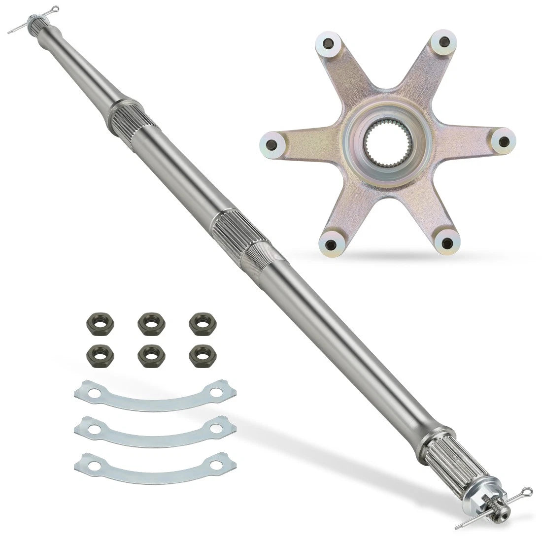 Rear Axle Shaft & Sprocket Hub Nuts Kit for Yamaha Tri Z 250 (1985–1986)