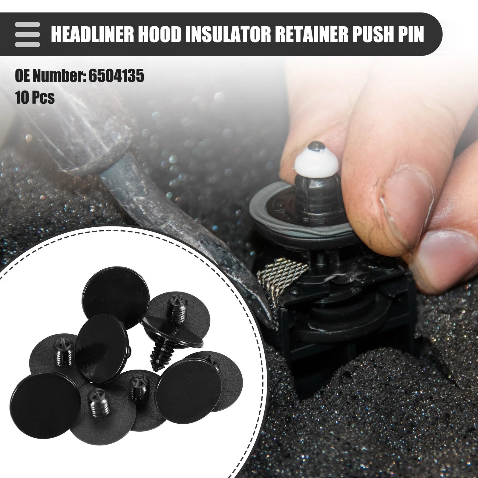 10 Pcs Headliner Hood Insulator Retainer Push Pin Clip for Dodge (2011–2023)