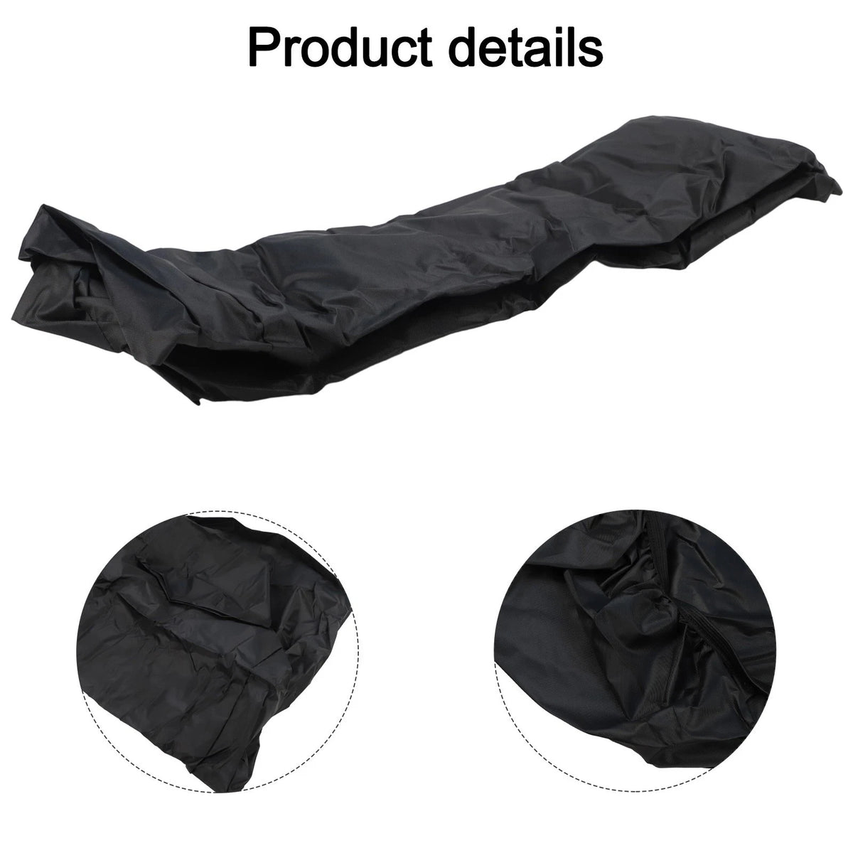 Black Waterproof Tractor Seat Cover for Riding Lawn Mower (50x39x35cm)