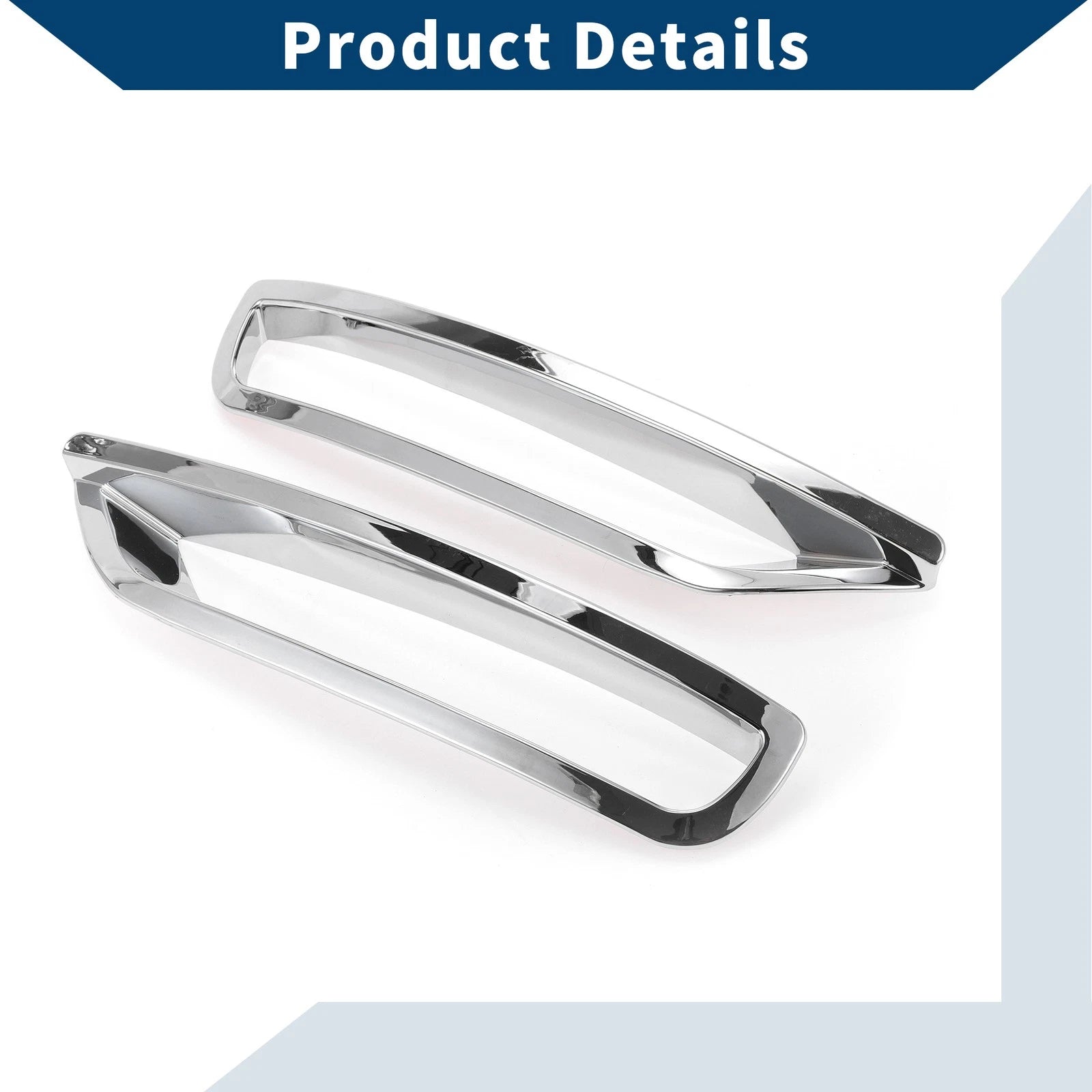 1 Pair Rear Left & Right ABS Silver Tone Tail Lights for Subaru Forester (2013–2015)