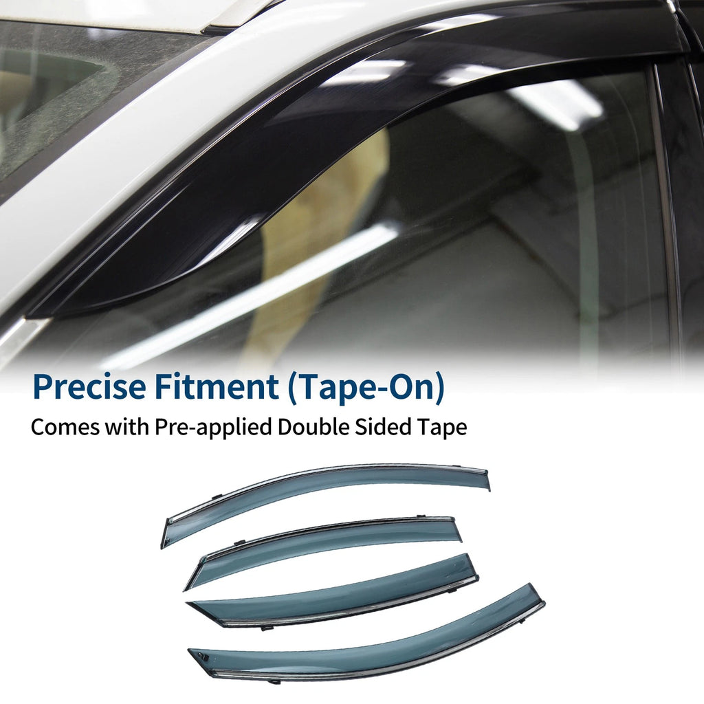 Car Window Deflectors Side Window Vent Visors 1 Set for Hyundai Accent (2018–2023)