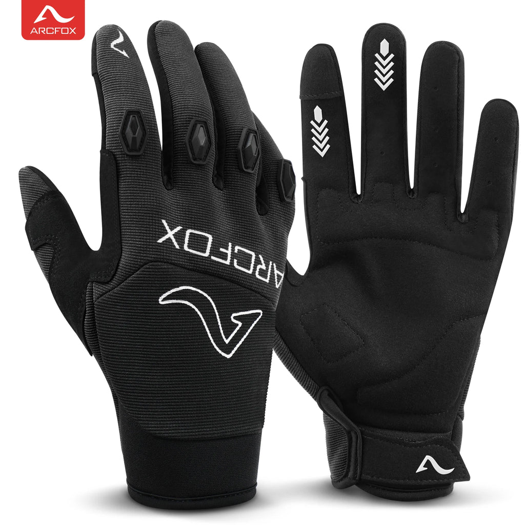 Touch Screen Full Finger Motorcycle Gloves for Cycling