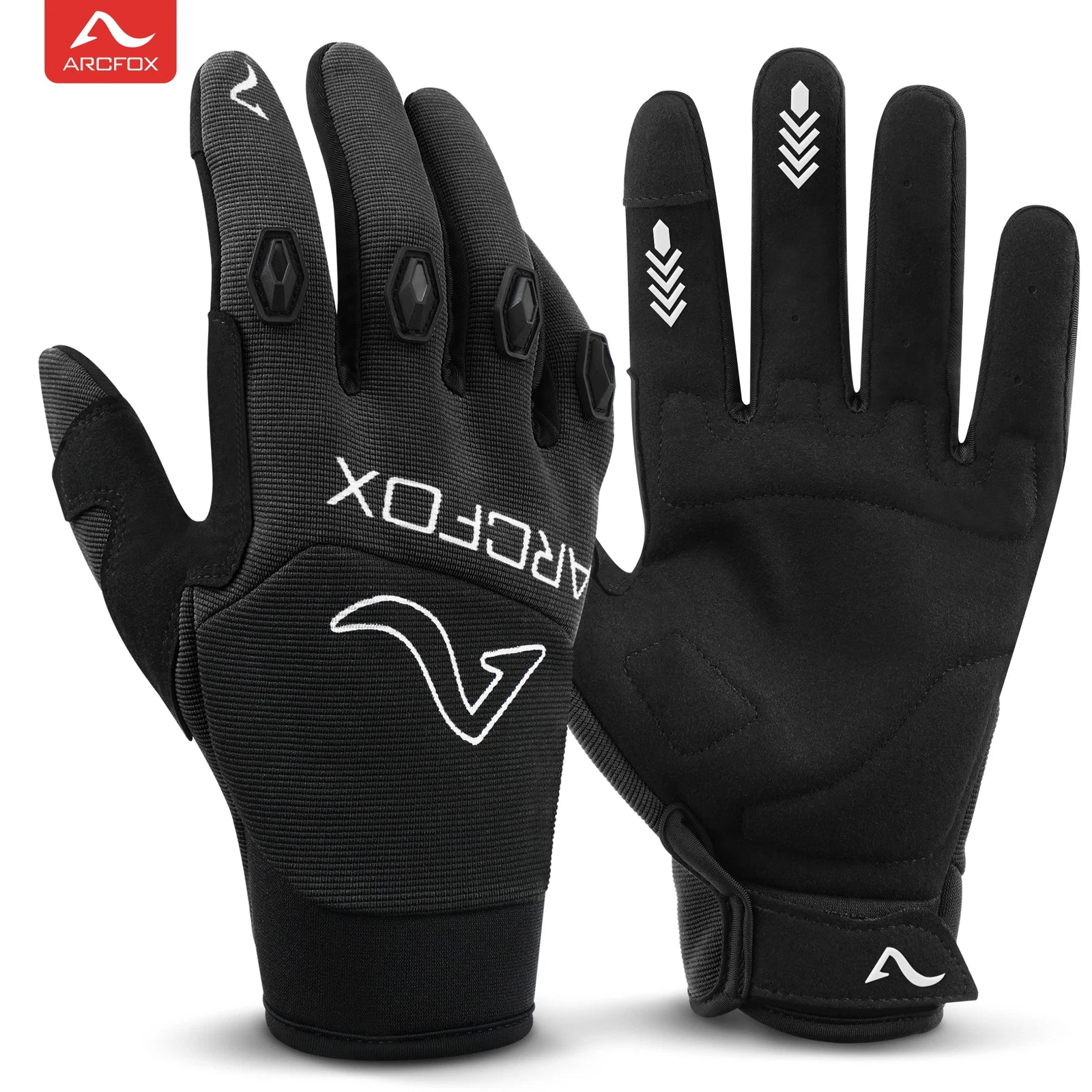 Touch Screen Full Finger Motorcycle Gloves for Cycling