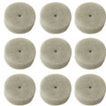 10pc Felt Buffing Polishing Wheels for Rotary Tool (1/2" Mandrel)