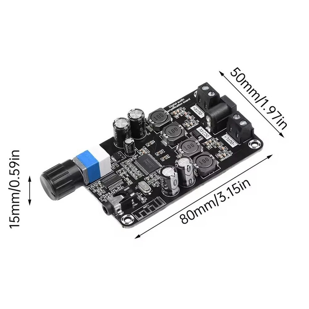 Dual 50W Audio Enhancement Board Module with Volume Adjustment