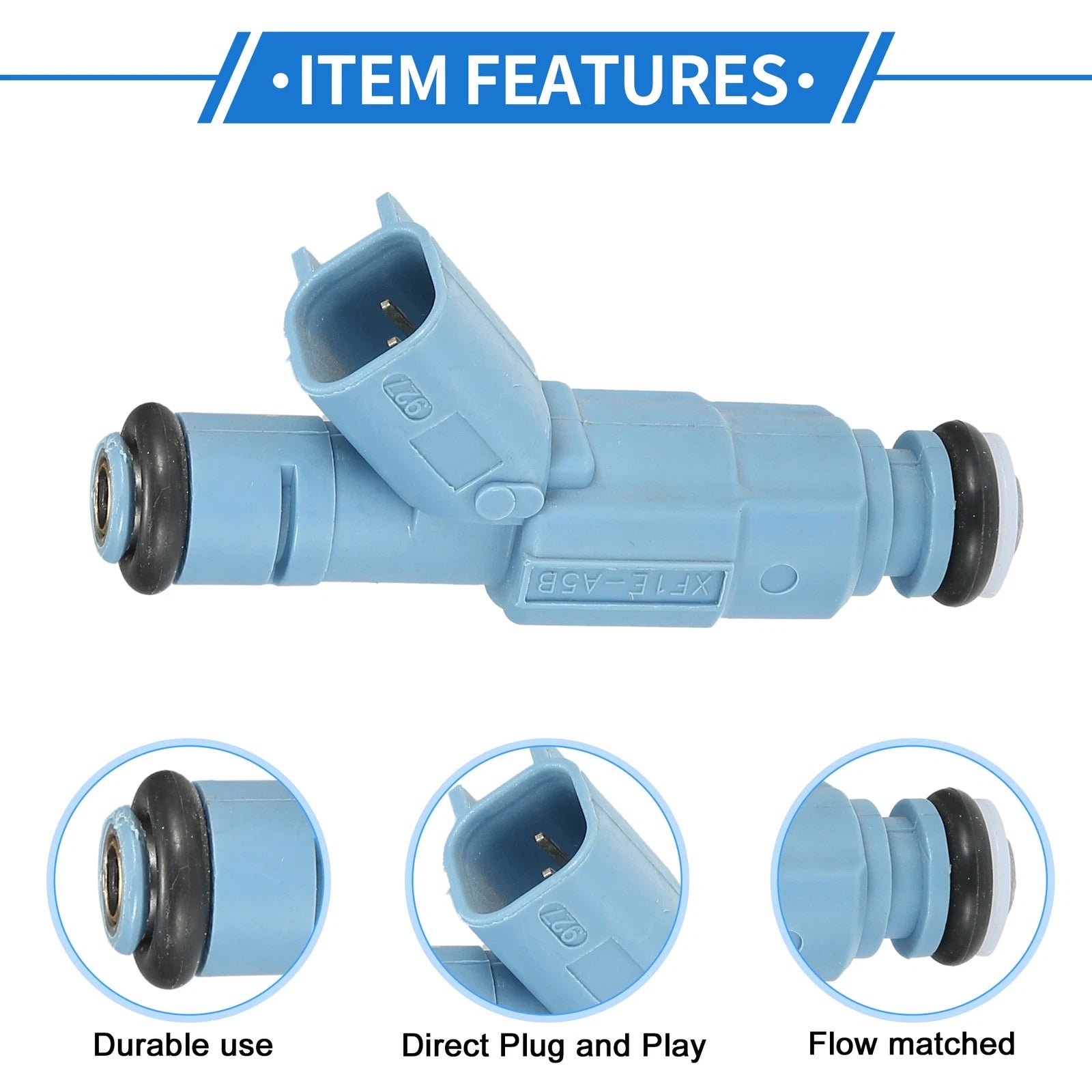 Fuel Injector No.XF1E-9F593-A5A for Dodge Ram 1500 (2002–2007) 4.7L