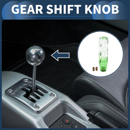 Shift Knob Set of 1 for Universal Vehicles (20cm, Acrylic Clear Green)