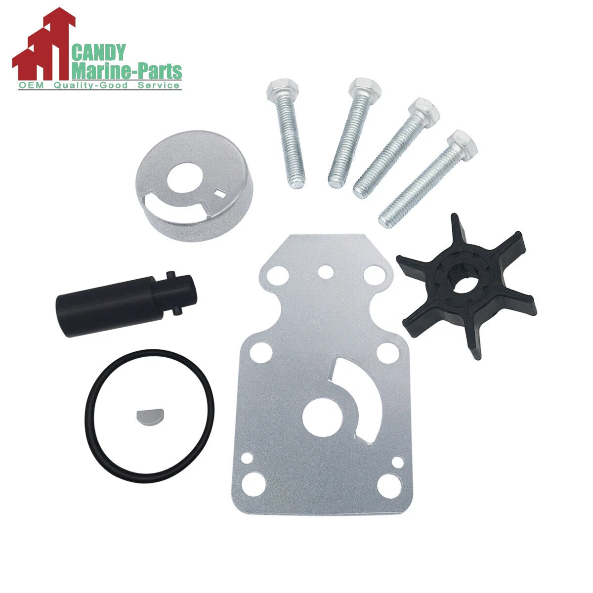 Water Pump Repair Kit for Yamaha F6 F8 (68T-W0078-00-00, Sierra 18-3450)