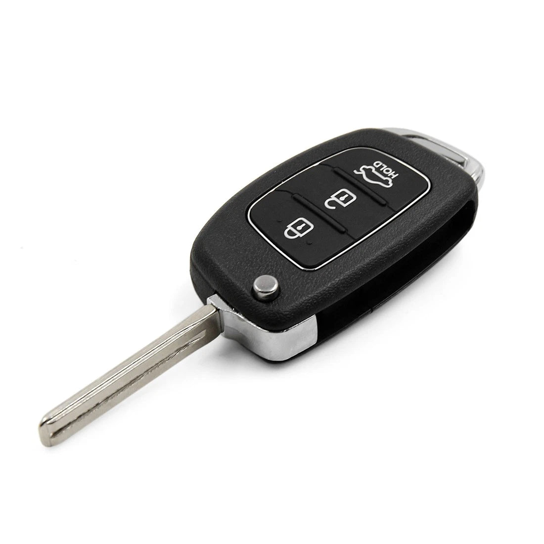 2 Pcs Uncut Flip Folding Key Fob Case Replacement for Hyundai (2006–2020)