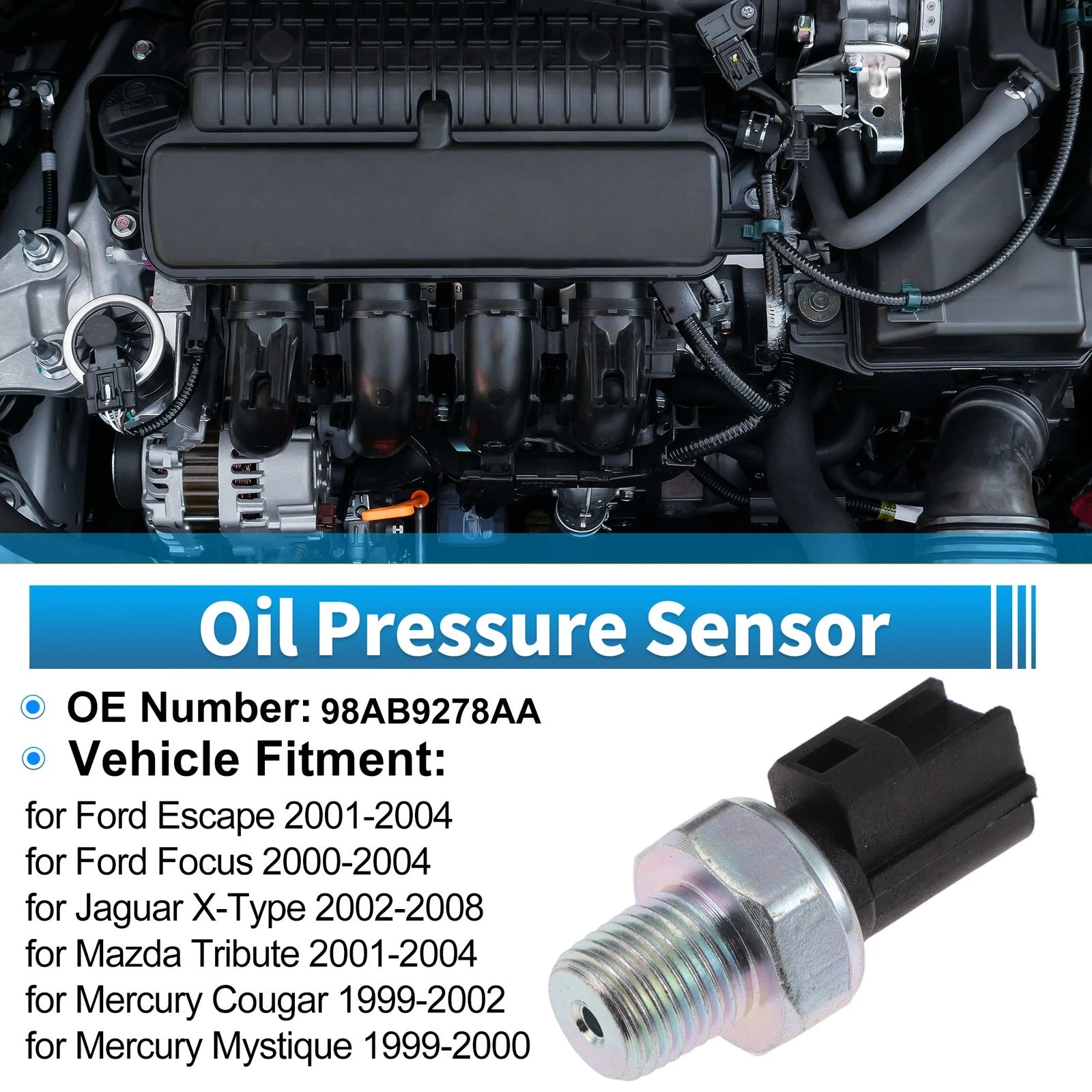 Engine Oil Pressure Sensor for Ford Escape 2001–2004 Replacement