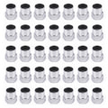 100 Pcs Chrome Valve Stem Caps for Car Truck Auto Wheels