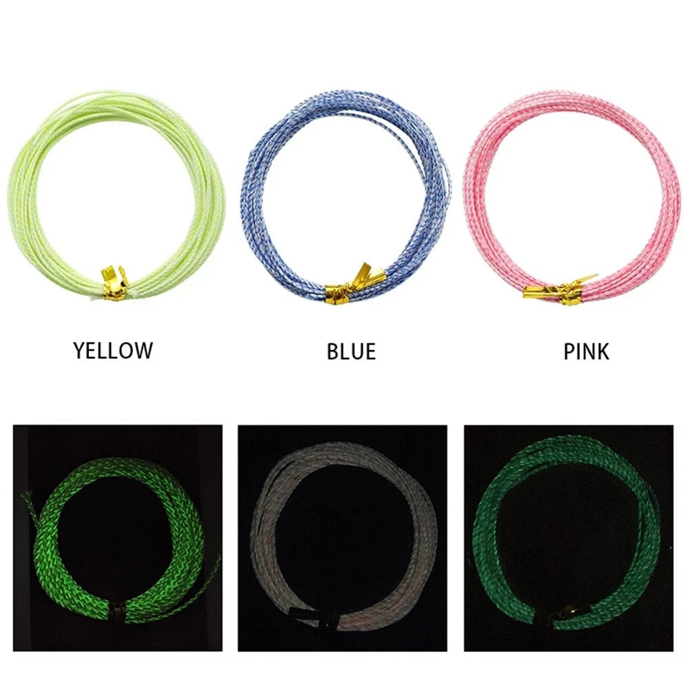 1pc Luminous Line Tackle for PWC (60-150LB) Pink 7x7 Wire Core Blue