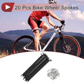 Bicycle Spokes Set 112mm 304 Stainless Steel for 13G Wheels (20-Pack)