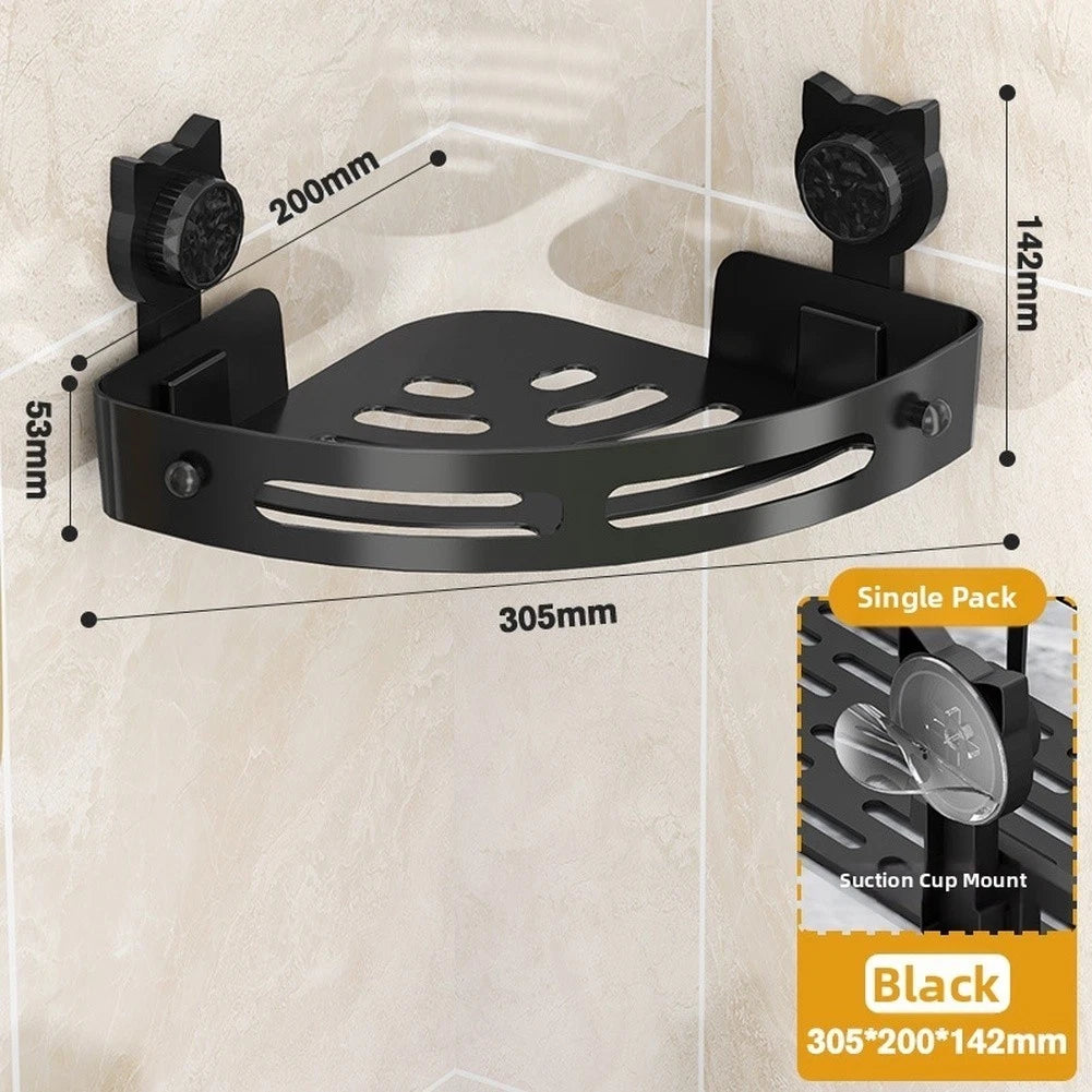 Flexible Detachable Basket Shower Rack for Space Optimization