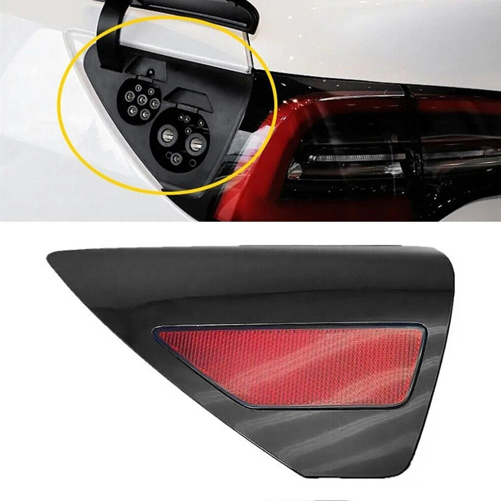 Left Driver Side Charge Door Reflector for Tesla Model 3 Y (2017–2023)