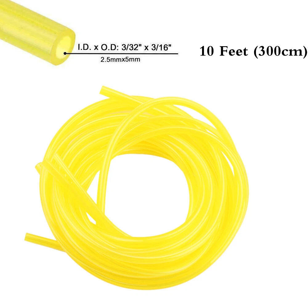 Fuel Line Hose 10 Feet ID 3/32" OD 3/16" for 2 Cycle Chainsaw Trimmer