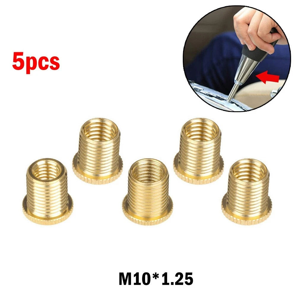 5Pc Gear Shift Knob Thread Adapter Nut Insert Kit for M12x1.25 Shift Knob