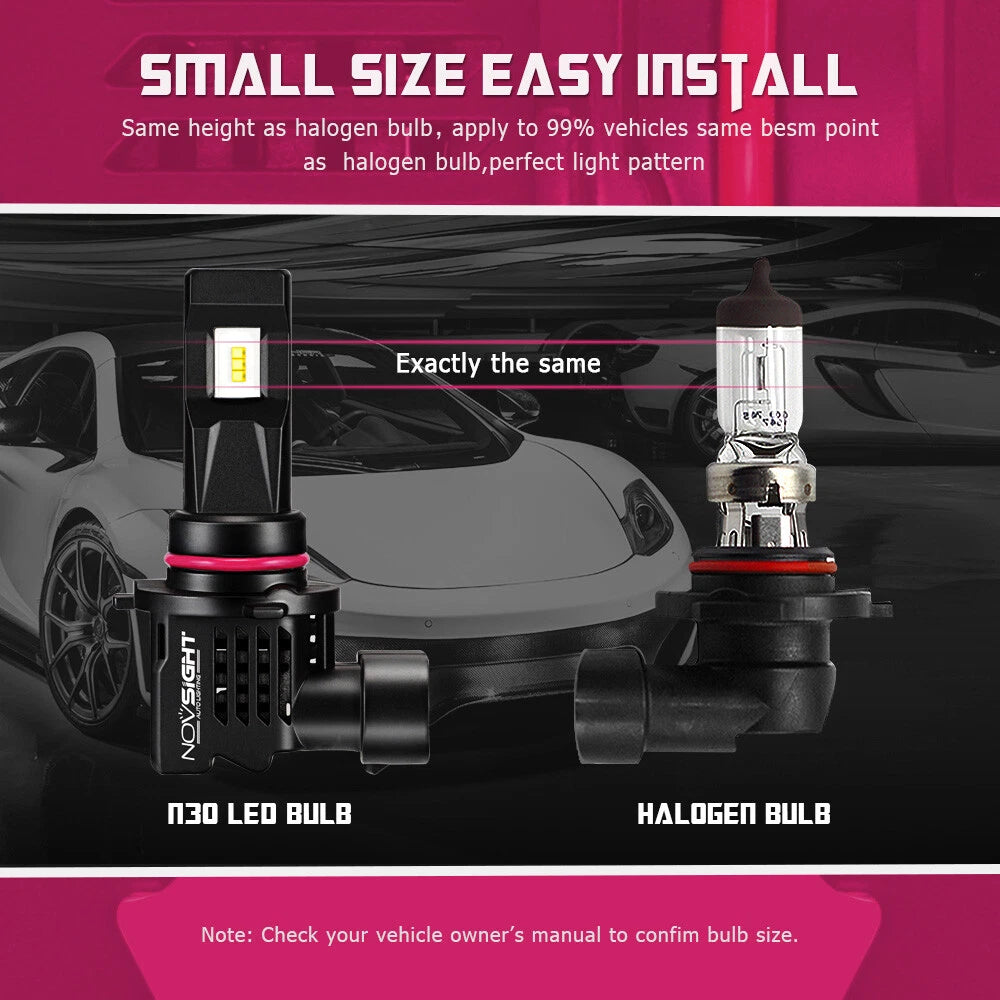 H11 LED Headlight Bulbs for 6000K 10000LM