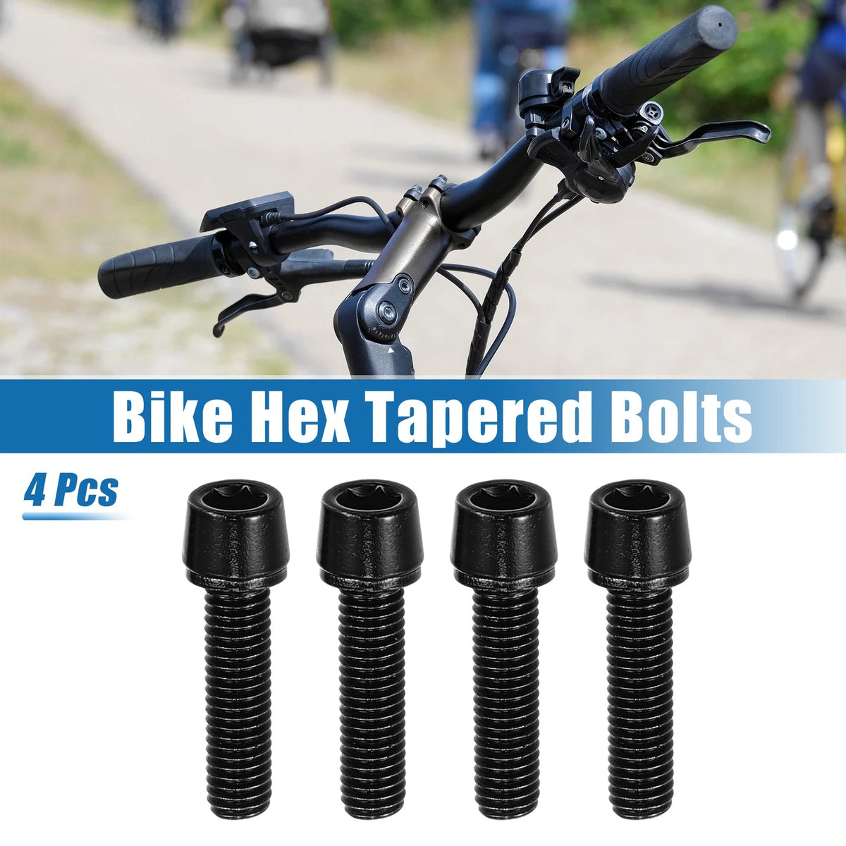 Tapered Stem Bolts Screws Replacement Kit for M5x20 Bike Bicycle (4pcs)