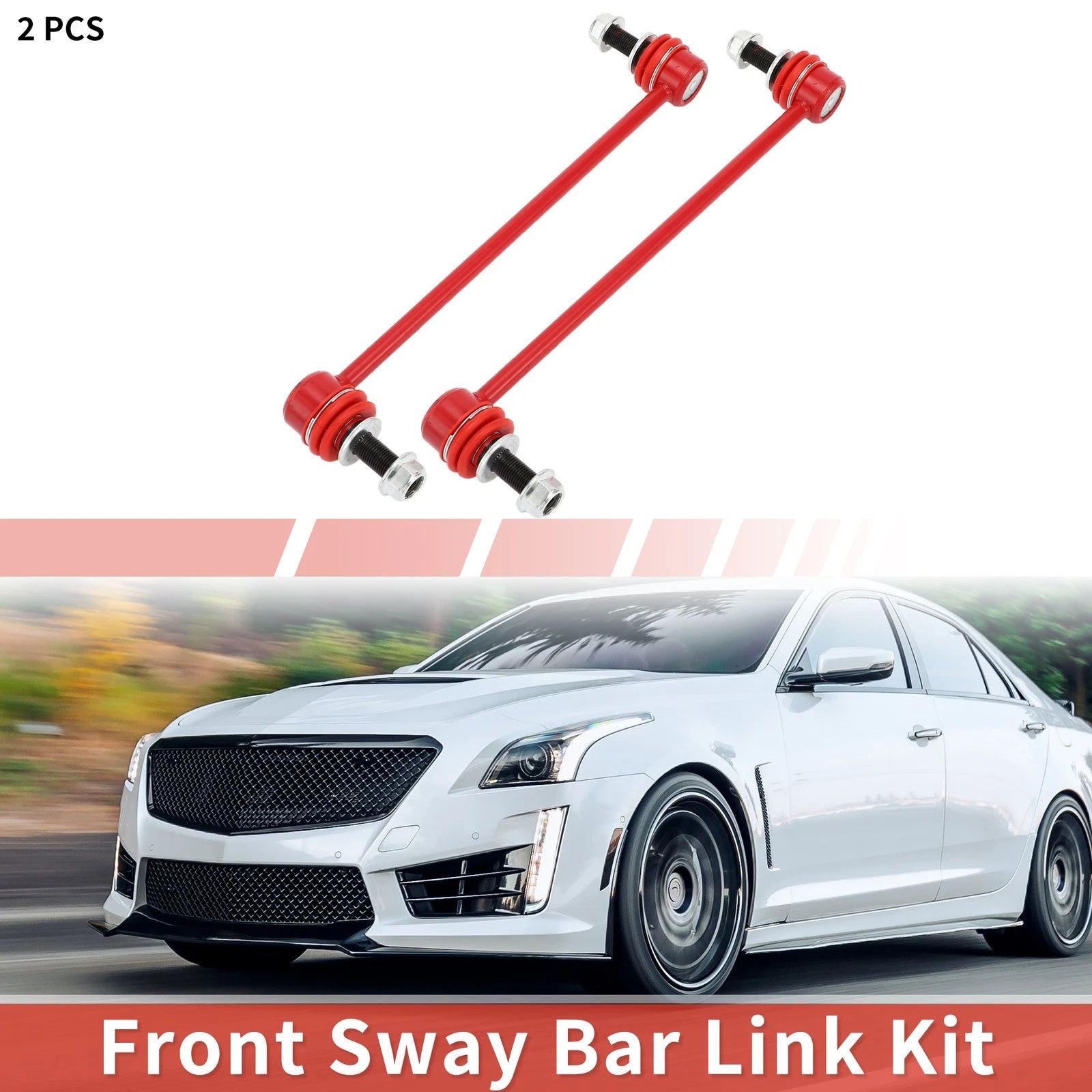 2X Front Sway Bar Links Stabilizer Kit for Cadillac SRX (2010–2016)
