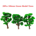20pcs Model Trees for Train Railroad Landscape Scenery (1:100 Scale)