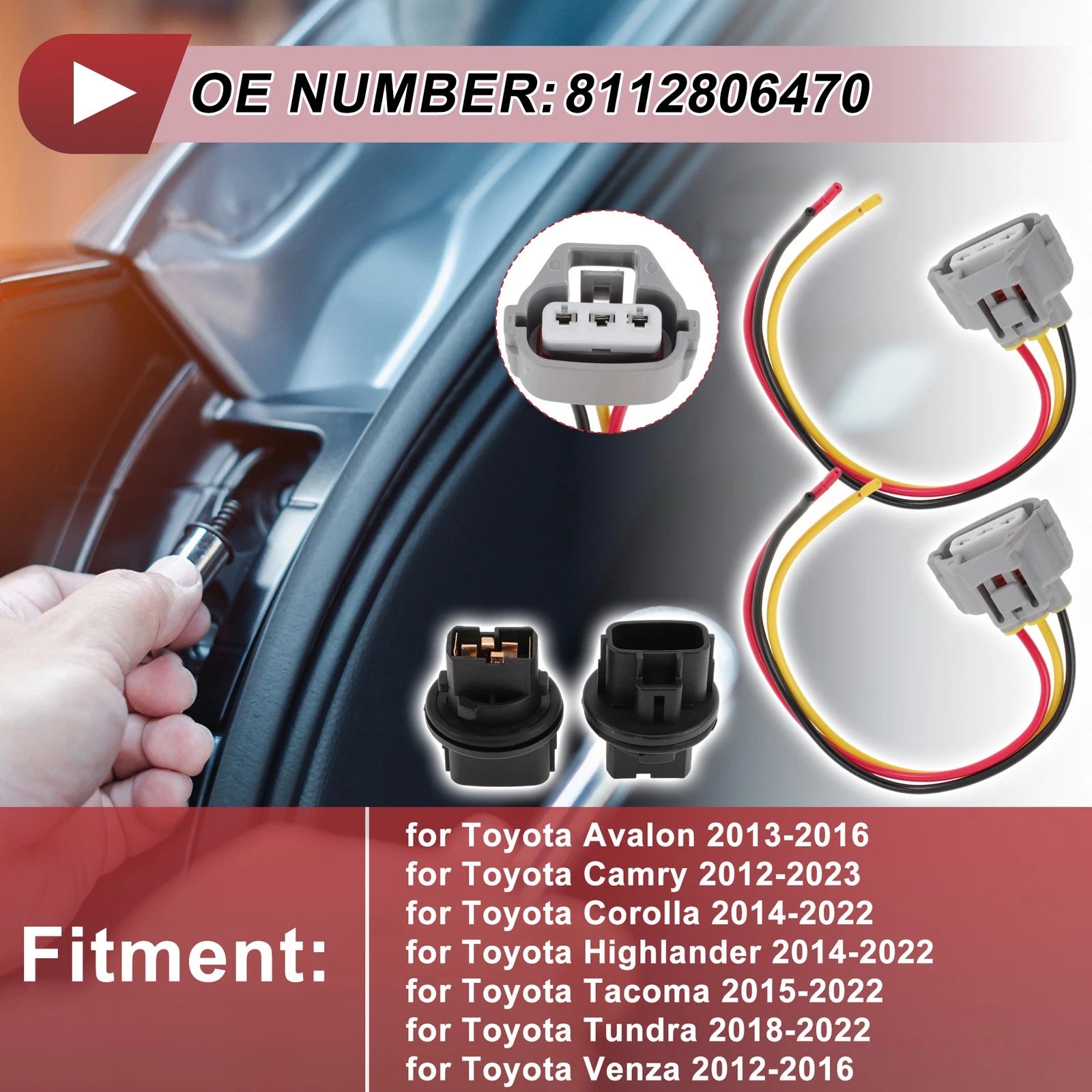 Turn Signal Socket Wiring Replacement for Toyota Avalon (2013–2016)