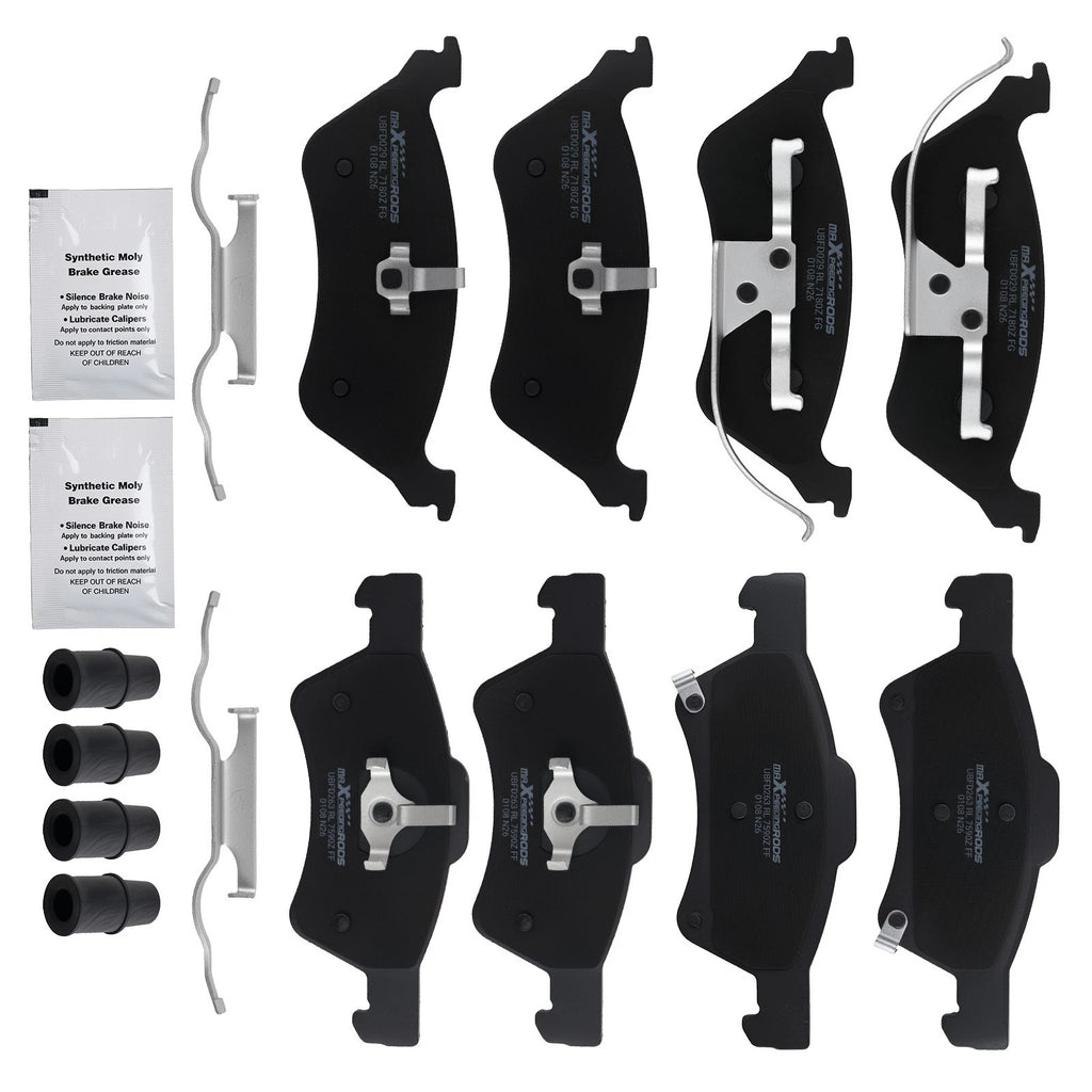Front & Rear Ceramic Brake Pads Kit for Dodge Caravan (2001–2007)