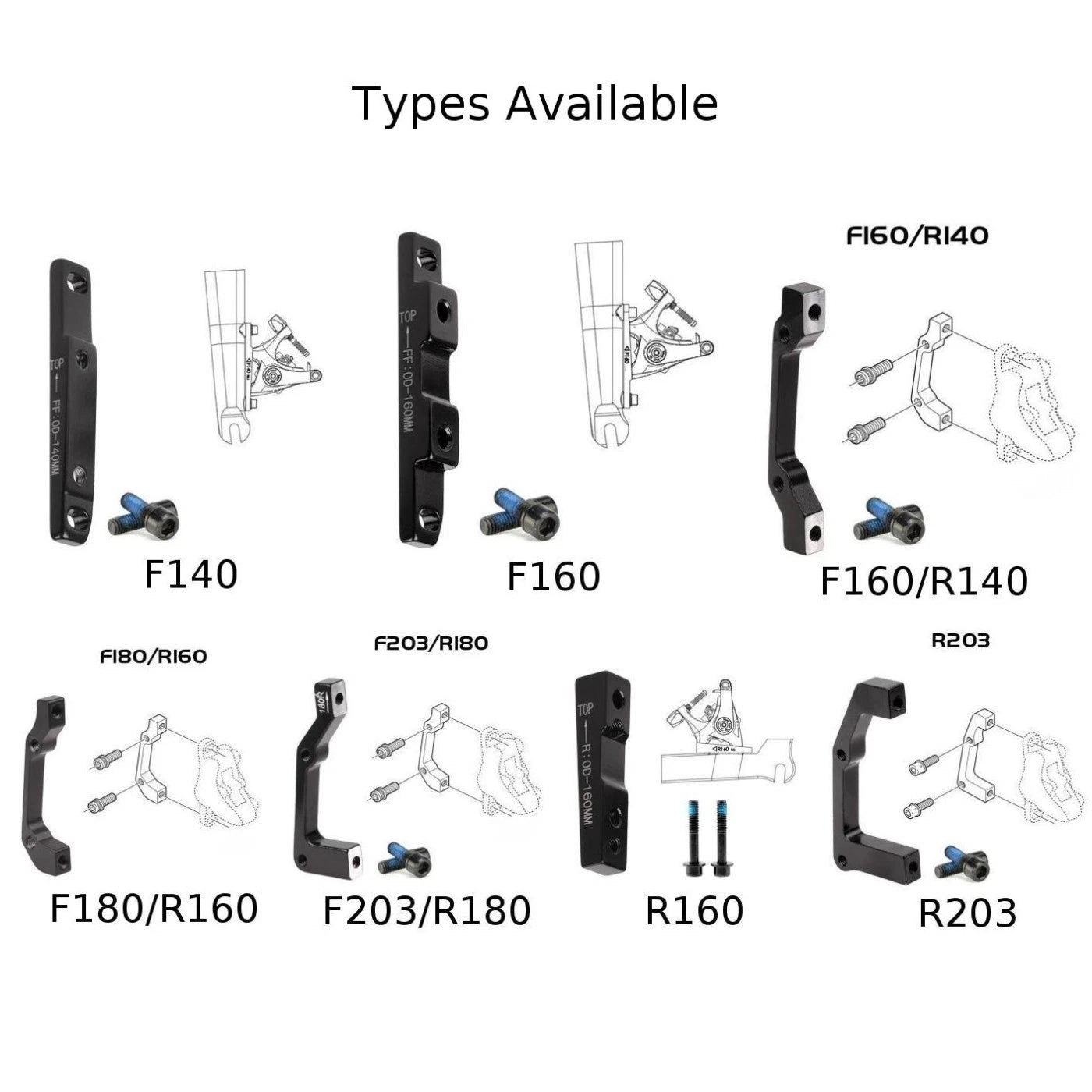 Brake Adapter for (140/160/180/203mm)