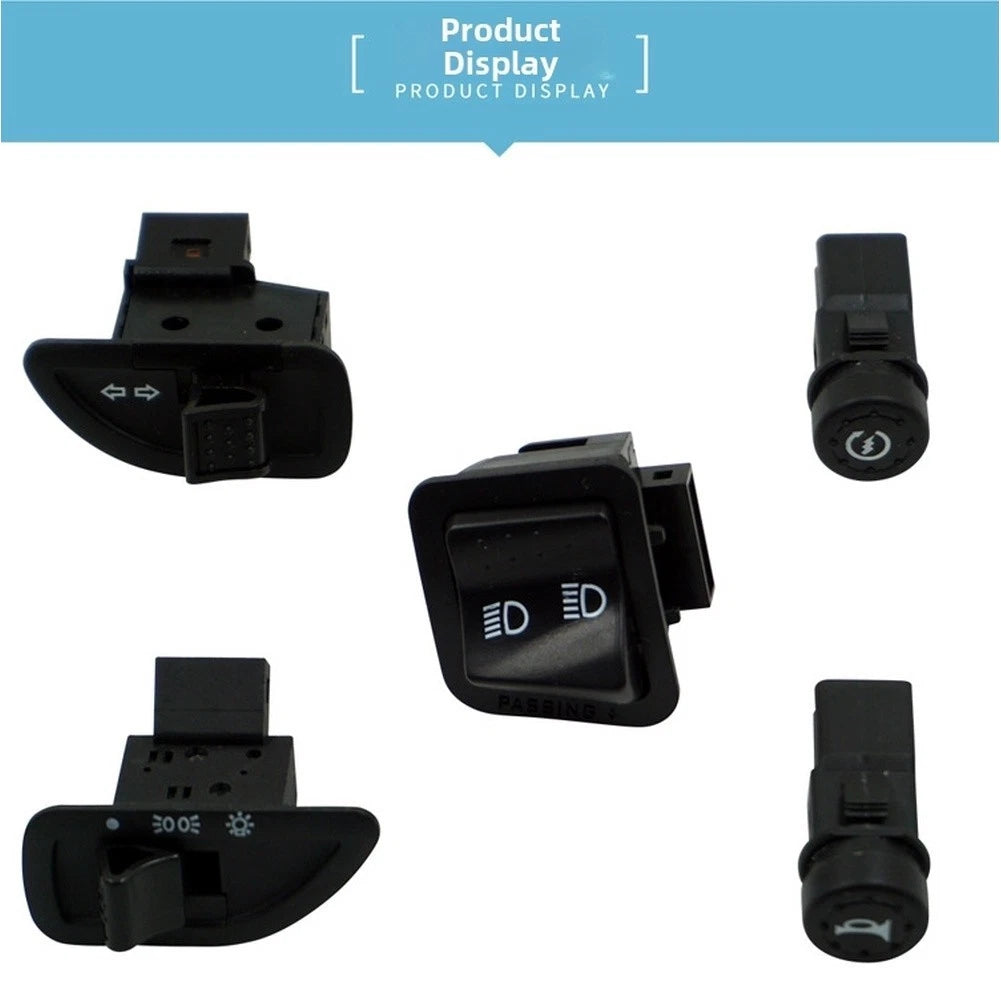 5 Piece Switch Set for Piaggio Scooter (Turn Signal, Horn, Ignition)