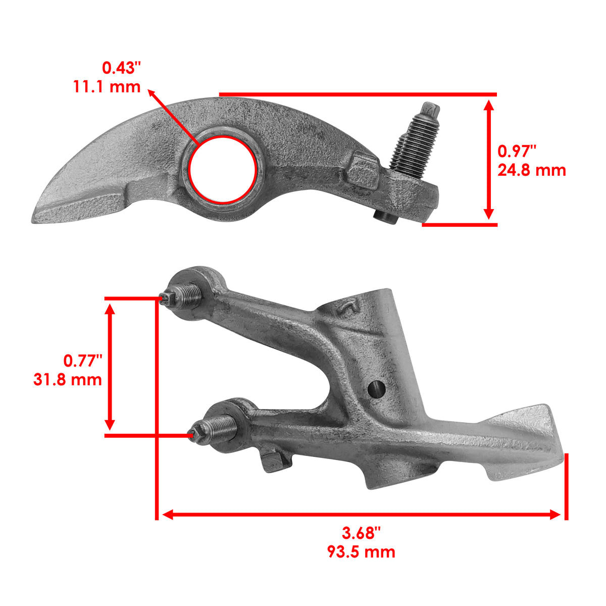 Exhaust Valve Rocker Arm Replacement for Honda Sportrax 300 TRX300EX (1987–1992)